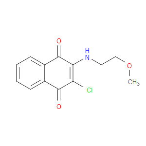 2-CHLORO-3-(2-METHOXYETHYLAMINO)NAPHTHALENE-1,4-DIONE