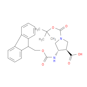 (3R,4S)-4-((((9H-FLUOREN-9-YL)METHOXY)CARBONYL)AMINO)-1-(TERT-BUTOXYCARBONYL)PYRROLIDINE-3-CARBOXYLIC ACID - Click Image to Close