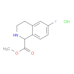 METHYL 6-FLUORO-1,2,3,4-TETRAHYDROISOQUINOLINE-1-CARBOXYLATE HYDROCHLORIDE - Click Image to Close