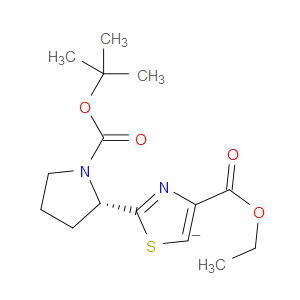 2-((S)-1-TERT-BUTOXYCARBONYL-PYRROLIDIN-2-YL)-THIAZOLE-4-CARBOXYLIC ACID ETHYL ESTER - Click Image to Close