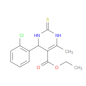 ETHYL 4-(2-CHLOROPHENYL)-6-METHYL-2-THIOXO-1,2,3,4-TETRAHYDROPYRIMIDINE-5-CARBOXYLATE - Click Image to Close