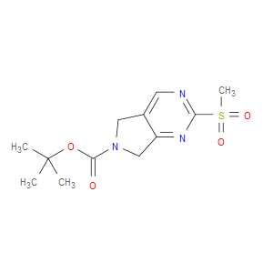 TERT-BUTYL 2-(METHYLSULFONYL)-5H-PYRROLO[3,4-D]PYRIMIDINE-6(7H)-CARBOXYLATE - Click Image to Close