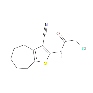 2-CHLORO-N-(3-CYANO-5,6,7,8-TETRAHYDRO-4H-CYCLOHEPTA[B]THIEN-2-YL)ACETAMIDE - Click Image to Close