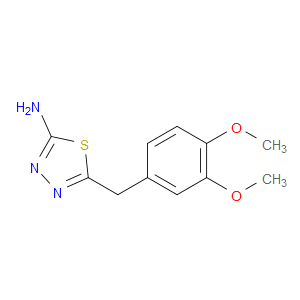 5-(3,4-DIMETHOXYBENZYL)-1,3,4-THIADIAZOL-2-AMINE - Click Image to Close