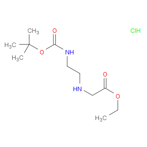 ETHYL 2-((2-((TERT-BUTOXYCARBONYL)AMINO)ETHYL)AMINO)ACETATE HYDROCHLORIDE
