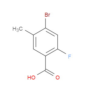 4-BROMO-2-FLUORO-5-METHYLBENZOIC ACID