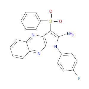 1-(4-FLUOROPHENYL)-3-(PHENYLSULFONYL)-1H-PYRROLO[2,3-B]QUINOXALIN-2-AMINE - Click Image to Close