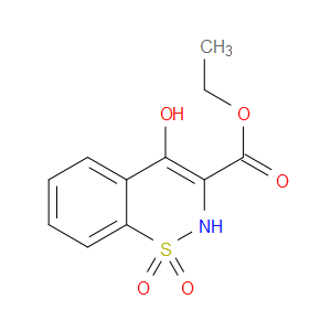 ETHYL 4-HYDROXY-2H-1,2-BENZOTHIAZINE-3-CARBOXYLATE 1,1-DIOXIDE - Click Image to Close