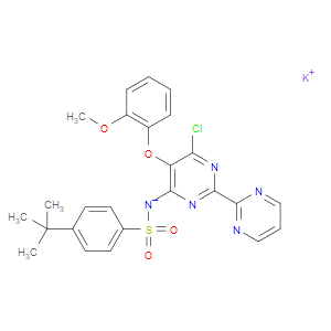 N-[6-CHLORO-5-(2-METHOXYPHENOXY)[2,2'-BIPYRIMIDIN]-4-YL]-4-(1,1-DIMETHYLETHYL)BENZENESULFONAMIDE POTASSIUM SALT