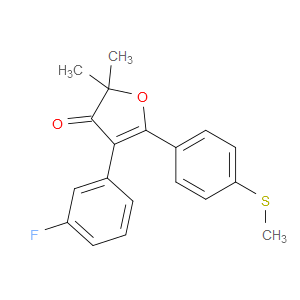 4-(3-FLUOROPHENYL)-2,2-DIMETHYL-5-(4-(METHYLTHIO)PHENYL)FURAN-3(2H)-ONE