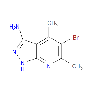 5-BROMO-4,6-DIMETHYL-1H-PYRAZOLO[3,4-B]PYRIDIN-3-AMINE