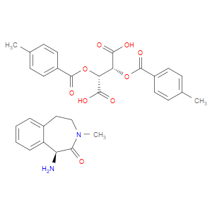 (S)-1-AMINO-3-METHYL-4,5-DIHYDRO-1H-BENZO[D]AZEPIN-2(3H)-ONE (2R,3R)-2,3-BIS(4-METHYLBENZOYLOXY)SUCCINATE