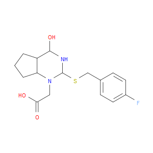 2-(2-((4-FLUOROBENZYL)THIO)-4-OXO-4,5,6,7-TETRAHYDRO-1H-CYCLOPENTA[D]PYRIMIDIN-1-YL)ACETIC ACID