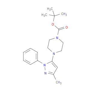 TERT-BUTYL 4-(3-METHYL-1-PHENYL-1H-PYRAZOL-5-YL)PIPERAZINE-1-CARBOXYLATE
