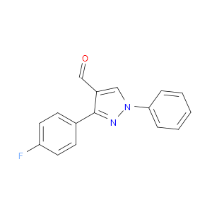 3-(4-FLUOROPHENYL)-1-PHENYL-1H-PYRAZOLE-4-CARBALDEHYDE
