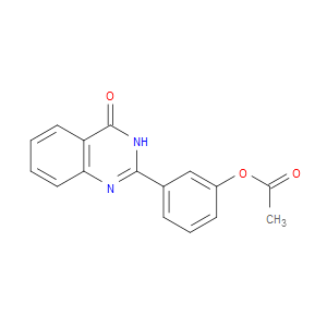 3-(4-OXO-3,4-DIHYDROQUINAZOLIN-2-YL)PHENYL ACETATE
