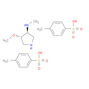 (3S,4S)-4-METHOXY-N-METHYLPYRROLIDIN-3-AMINE BIS(4-METHYLBENZENE-1-SULFONIC ACID) - Click Image to Close