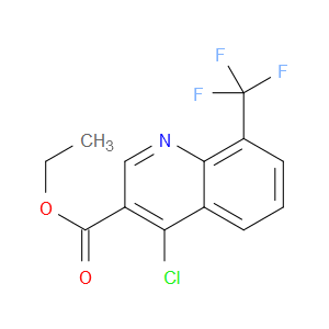 ETHYL 4-CHLORO-8-(TRIFLUOROMETHYL)QUINOLINE-3-CARBOXYLATE - Click Image to Close