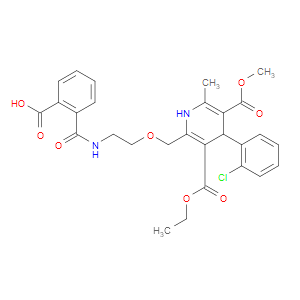 2-(2-((4-(2-CHLOROPHENYL)-3-(ETHOXYCARBONYL)-5-(METHOXYCARBONYL)-6-METHYL-1,4-DIHYDROPYRIDIN-2-YL)METHOXY)ETHYLCARBAMOYL)BENZOIC ACID