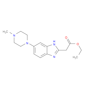 ETHYL 2-(5-(4-METHYLPIPERAZIN-1-YL)-1H-BENZO[D]IMIDAZOL-2-YL)ACETATE - Click Image to Close