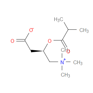 (2R)-3-Carboxy-N,N,N-trimethyl-2-(2-methyl-1-oxopropoxy)-1-propanaminium inner salt