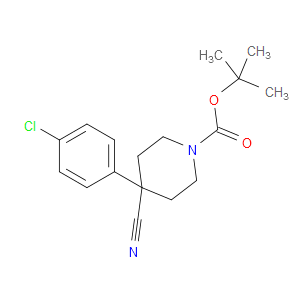 TERT-BUTYL 4-(4-CHLOROPHENYL)-4-CYANOPIPERIDINE-1-CARBOXYLATE - Click Image to Close
