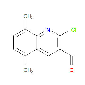 2-CHLORO-5,8-DIMETHYLQUINOLINE-3-CARBALDEHYDE - Click Image to Close