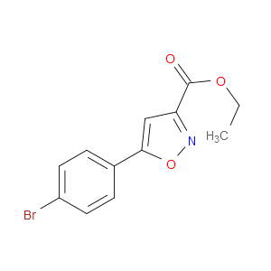 ETHYL 5-(4-BROMOPHENYL)ISOXAZOLE-3-CARBOXYLATE