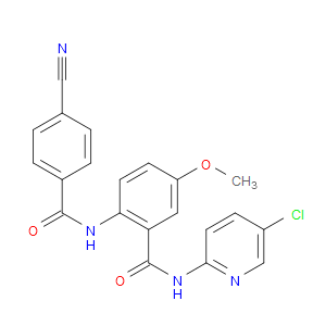N-(5-CHLOROPYRIDIN-2-YL)-2-(4-CYANOBENZAMIDO)-5-METHOXYBENZAMIDE