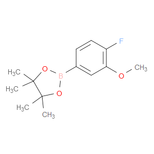 2-(4-FLUORO-3-METHOXYPHENYL)-4,4,5,5-TETRAMETHYL-1,3,2-DIOXABOROLANE