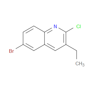 6-BROMO-2-CHLORO-3-ETHYLQUINOLINE - Click Image to Close