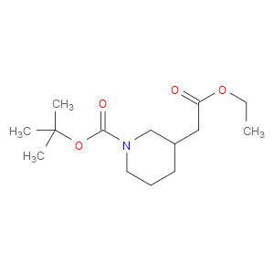 TERT-BUTYL 3-(2-ETHOXY-2-OXOETHYL)PIPERIDINE-1-CARBOXYLATE