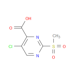 5-CHLORO-2-(METHYLSULFONYL)PYRIMIDINE-4-CARBOXYLIC ACID - Click Image to Close