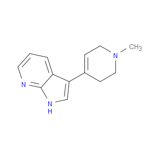 3-(1-METHYL-1,2,3,6-TETRAHYDROPYRIDIN-4-YL)-1H-PYRROLO[2,3-B]PYRIDINE