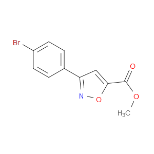 METHYL 3-(4-BROMOPHENYL)ISOXAZOLE-5-CARBOXYLATE - Click Image to Close
