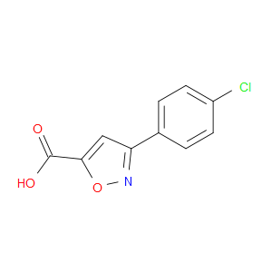 3-(4-CHLOROPHENYL)-1,2-OXAZOLE-5-CARBOXYLIC ACID - Click Image to Close