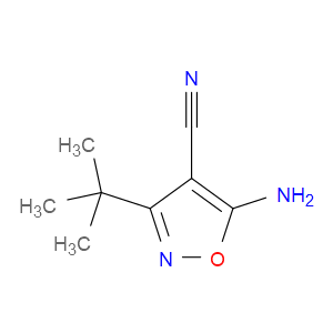 5-AMINO-3-TERT-BUTYL-1,2-OXAZOLE-4-CARBONITRILE