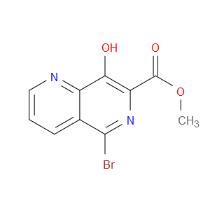 METHYL 5-BROMO-8-HYDROXY-1,6-NAPHTHYRIDINE-7-CARBOXYLATE - Click Image to Close