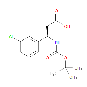 (R)-3-((TERT-BUTOXYCARBONYL)AMINO)-3-(3-CHLOROPHENYL)PROPANOIC ACID