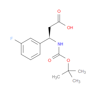(R)-3-TERT-BUTOXYCARBONYLAMINO-3-(3-FLUOROPHENYL)PROPIONIC ACID - Click Image to Close