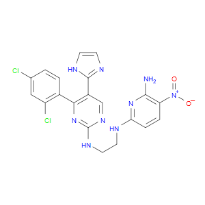 N2-(2-((4-(2,4-DICHLOROPHENYL)-5-(1H-IMIDAZOL-2-YL)PYRIMIDIN-2-YL)AMINO)ETHYL)-5-NITROPYRIDINE-2,6-DIAMINE