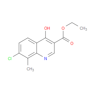 ETHYL 7-CHLORO-4-HYDROXY-8-METHYLQUINOLINE-3-CARBOXYLATE
