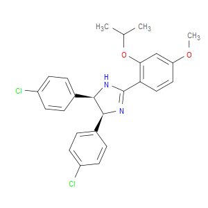 1H-IMIDAZOLE, 4,5-BIS(4-CHLOROPHENYL)-4,5-DIHYDRO-2-[4-METHOXY-2-(1-METHYLETHOXY)PHENYL]-, (4R,5S)-REL- - Click Image to Close