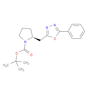 (S)-TERT-BUTYL 2-((5-PHENYL-1,3,4-OXADIAZOL-2-YL)METHYL)PYRROLIDINE-1-CARBOXYLATE