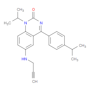 1-ISOPROPYL-4-(4-ISOPROPYLPHENYL)-6-(PROP-2-YN-1-YLAMINO)QUINAZOLIN-2(1H)-ONE - Click Image to Close