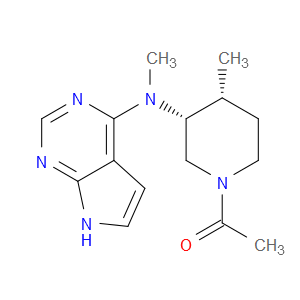 1-((3R,4R)-4-METHYL-3-(METHYL(7H-PYRROLO[2,3-D]PYRIMIDIN-4-YL)AMINO)PIPERIDIN-1-YL)ETHANONE