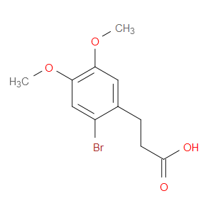 3-(2-BROMO-4,5-DIMETHOXYPHENYL)PROPANOIC ACID - Click Image to Close
