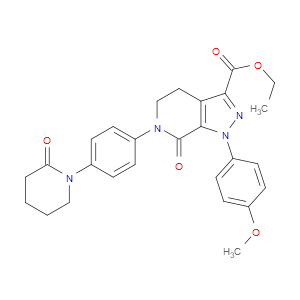 ETHYL 1-(4-METHOXYPHENYL)-7-OXO-6-(4-(2-OXOPIPERIDIN-1-YL)PHENYL)-4,5,6,7-TETRAHYDRO-1H-PYRAZOLO[3,4-C]PYRIDINE-3-CARBOXYLATE