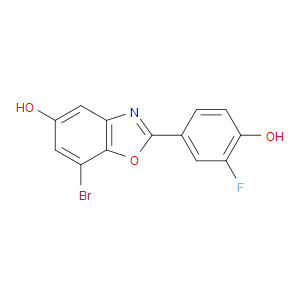 7-BROMO-2-(3-FLUORO-4-HYDROXYPHENYL)BENZO[D]OXAZOL-5-OL