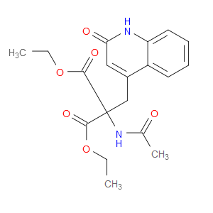 DIETHYL 2-ACETAMIDO-2-((2-OXO-1,2-DIHYDROQUINOLIN-4-YL)METHYL)MALONATE - Click Image to Close